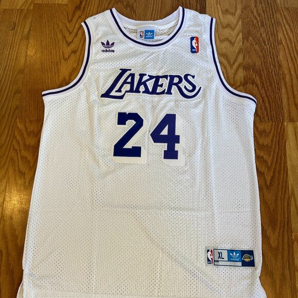 Lakers Kobe Bryant Adidas Swingman Hardwood Classics Jersey #24 - Size XL - Picture 1 of 2